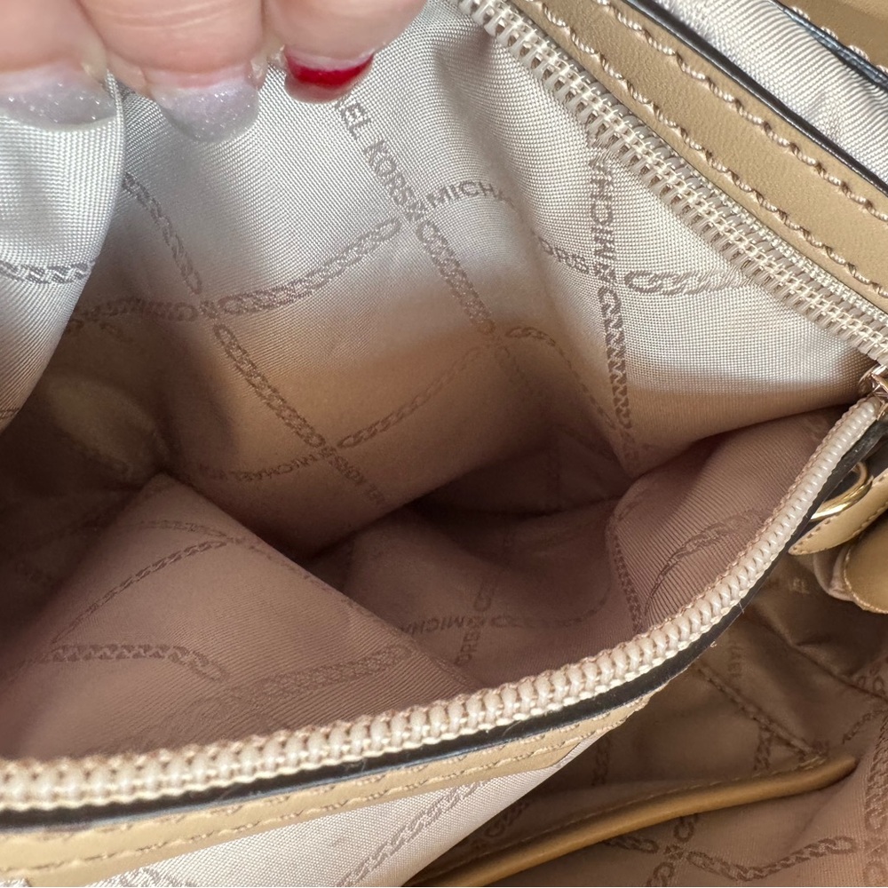 Micheal Kors  Tan Leather Backpack - Picture 7 of 16